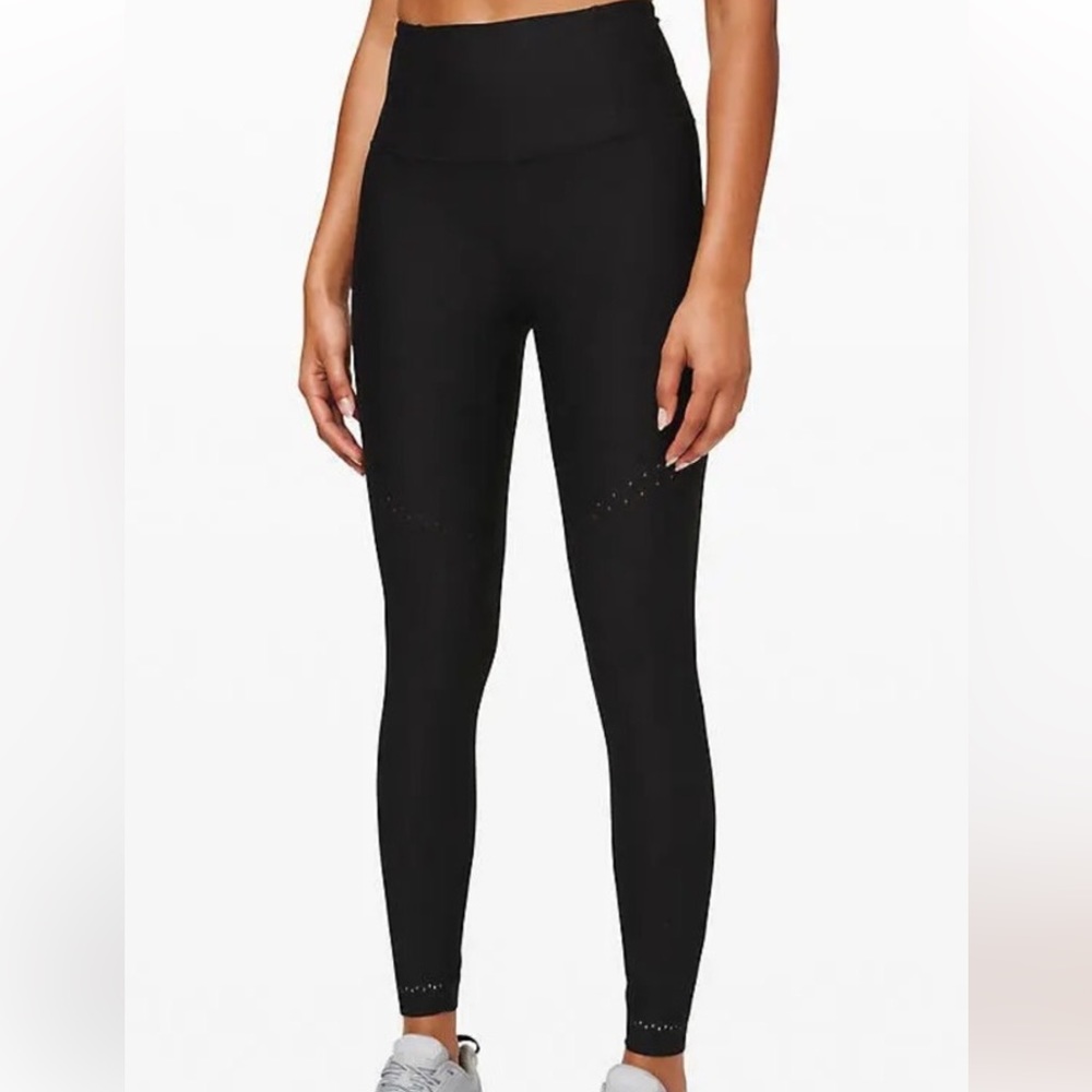 Lululemon Black Zoned in Tight Leggings 10